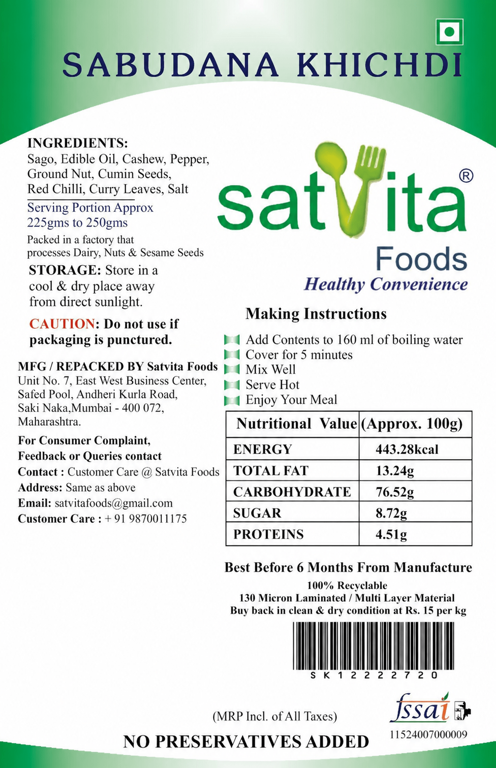 sabudana back