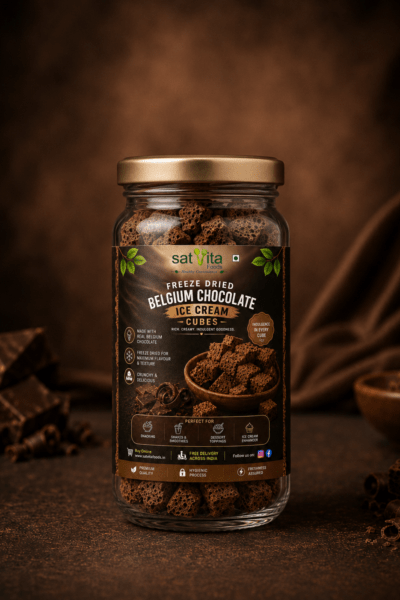 Freeze Dried Belgium Choclate Ice Cream Cubes