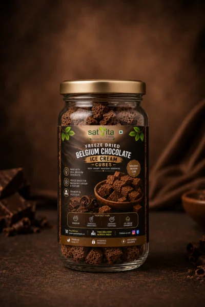 Freeze Dried Belgium Choclate Ice Cream Cubes