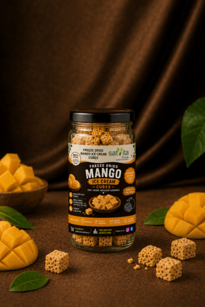 Freeze Dried Mango Ice Cream Cubes