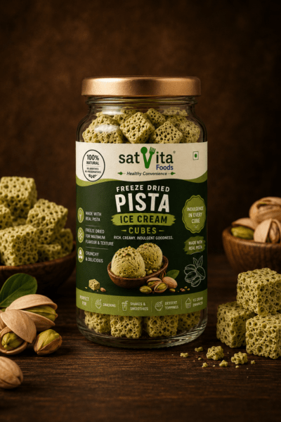 Freeze Dried Pista Ice Cream Cubes
