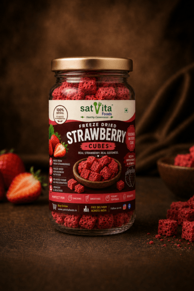 Freeze Dried Strawberry Cubes